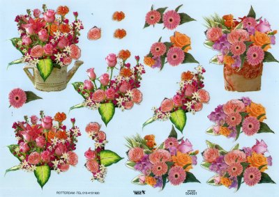 A4 Decoupage Sheet - Floral Arrangement (504691)